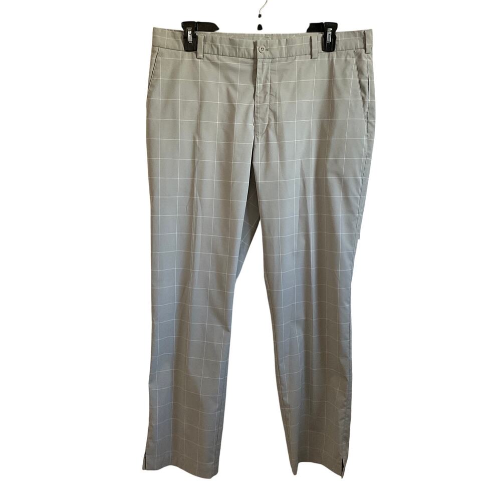 Nike Golf Men’s Tour Performance‎ Grey and White Windowpane Pants - Size 38x32